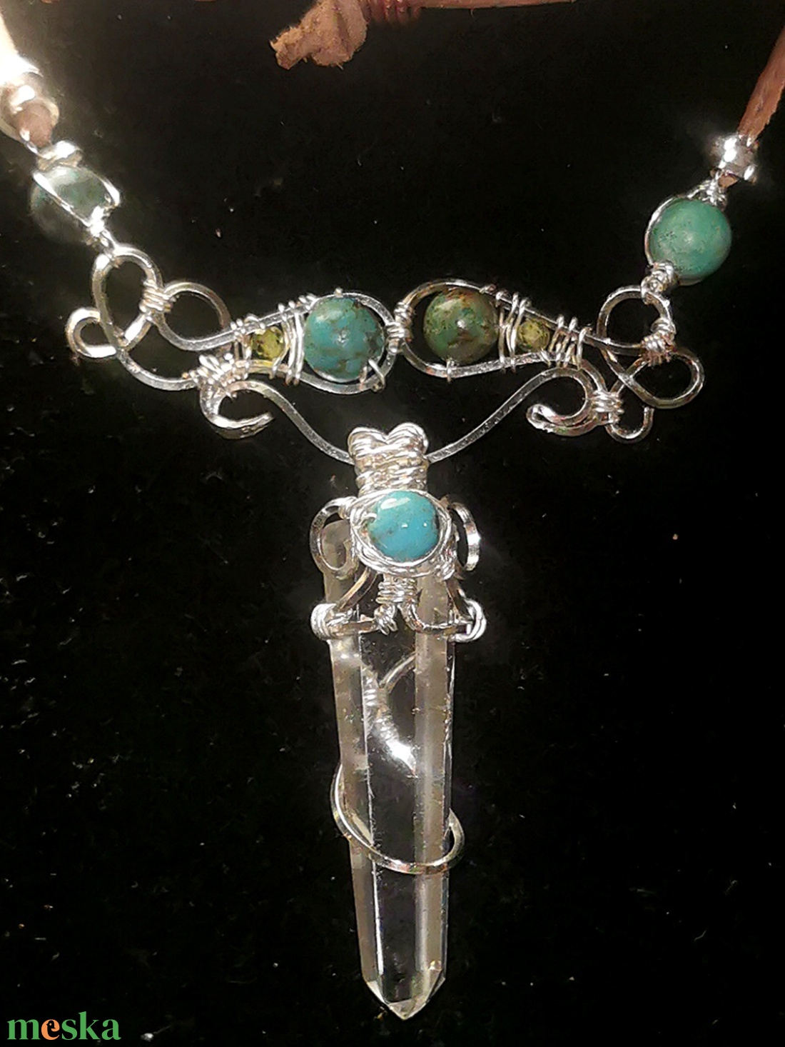 Tiszta kommunikáció nyakék - ékszer - nyaklánc - medálos nyaklánc - Meska.hu