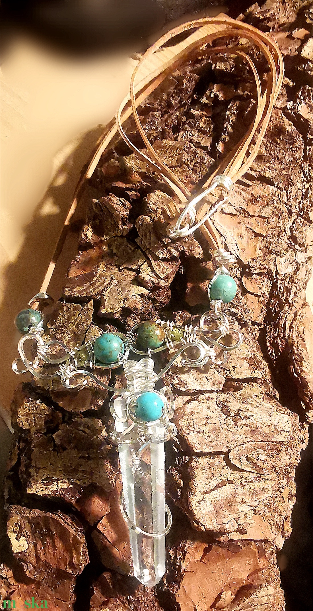 Tiszta kommunikáció nyakék - ékszer - nyaklánc - medálos nyaklánc - Meska.hu