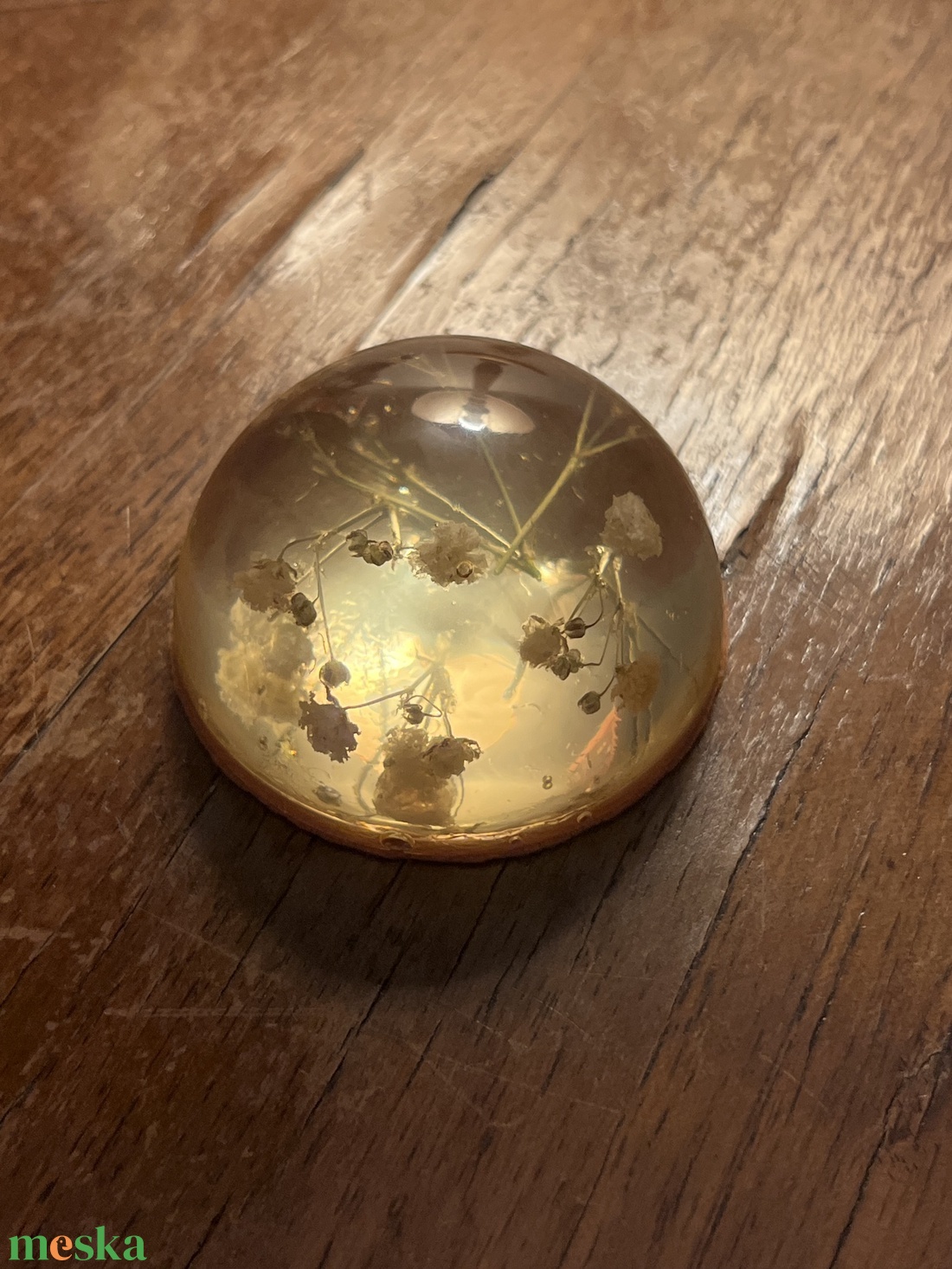 Fátyolvirágos papírnehezék 5 cm - otthon & életmód - dekoráció - asztal és polc dekoráció - asztaldísz - Meska.hu