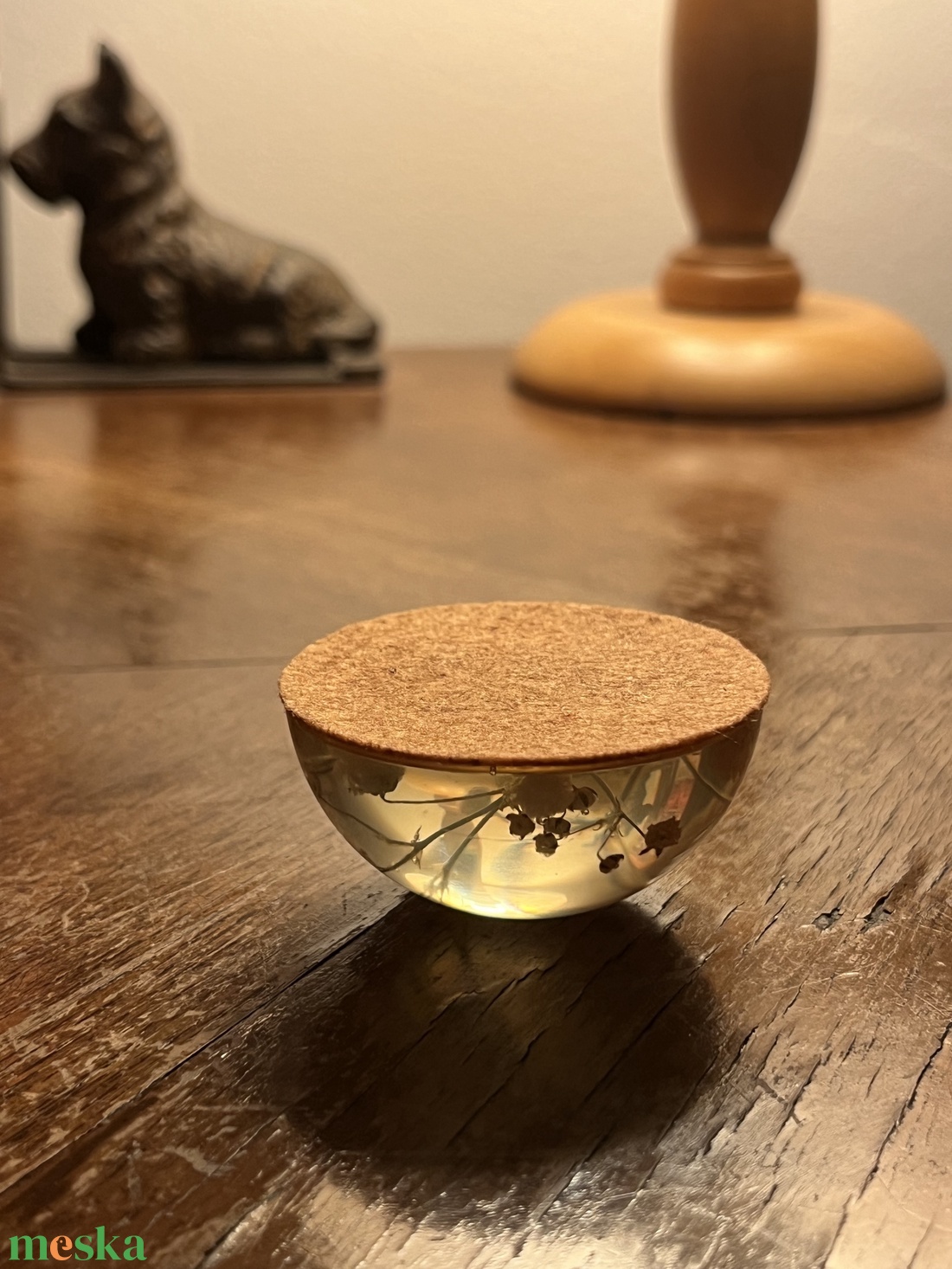 Fátyolvirágos papírnehezék 5 cm - otthon & életmód - dekoráció - asztal és polc dekoráció - asztaldísz - Meska.hu