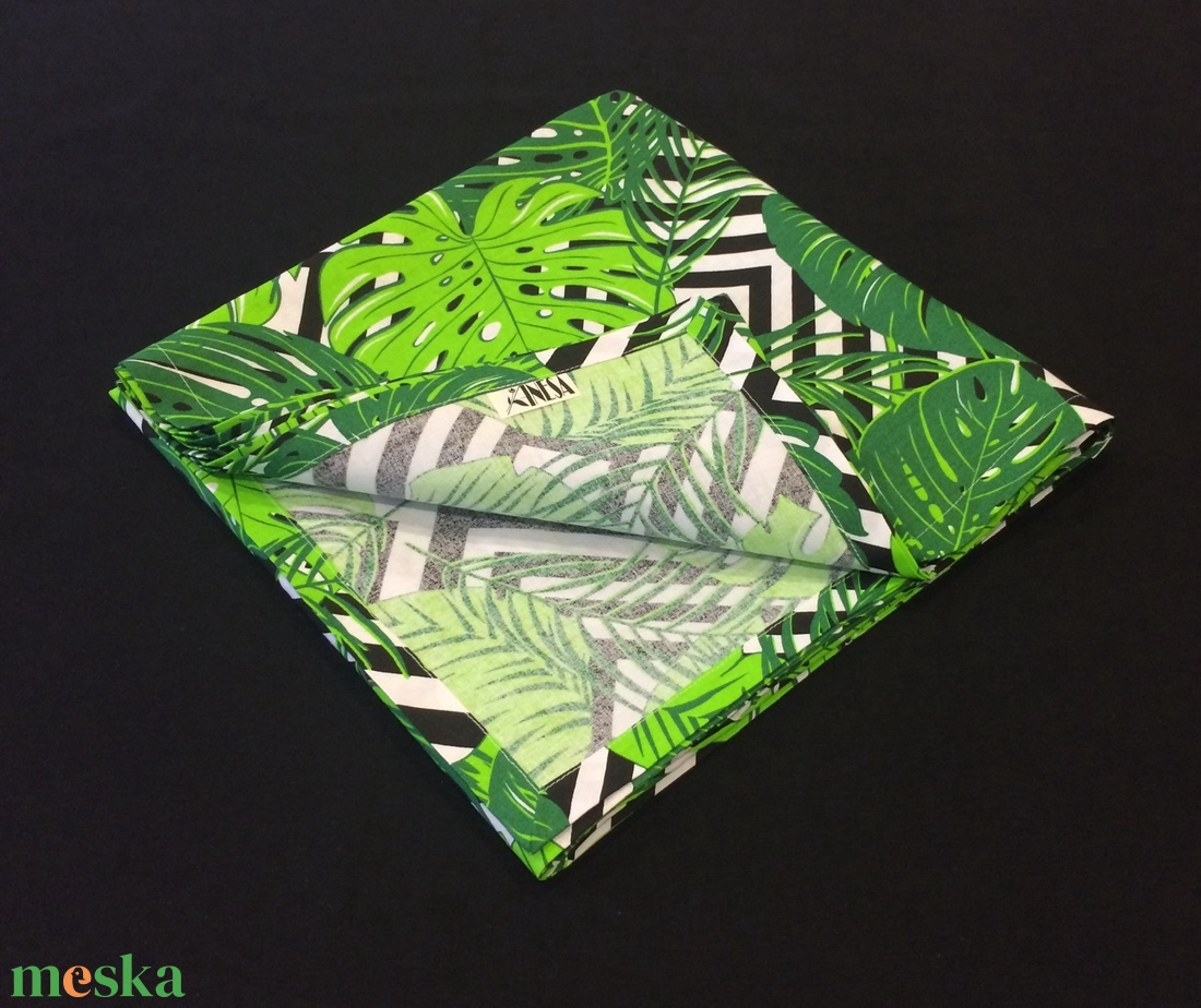 Asztal terítő 150 x 150 cm pálmalevel mintás - otthon & lakás - konyhafelszerelés - terítő - Meska.hu Asztal terítő 150 x 150 cm pálmalevel mintás - otthon & lakás - konyhafelszerelés - terítő - Meska.hu