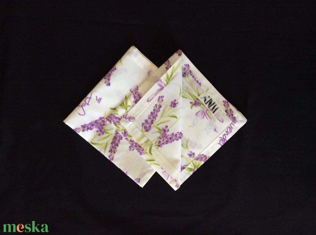 Szalvéta levendula mintával / Zero Waste / - otthon & életmód - konyhafelszerelés, tálalás - konyhai textil - szalvéta - Meska.hu Szalvéta levendula mintával / Zero Waste / - otthon & életmód - konyhafelszerelés, tálalás - konyhai textil - szalvéta - Meska.hu