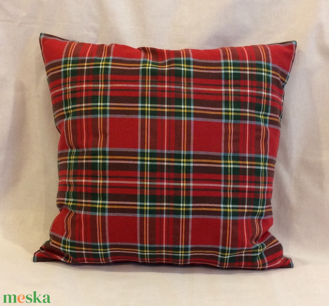 Díszpárnahuzat skót kockás  - otthon & életmód - lakástextil - párna & párnahuzat - díszpárnahuzat - Meska.hu