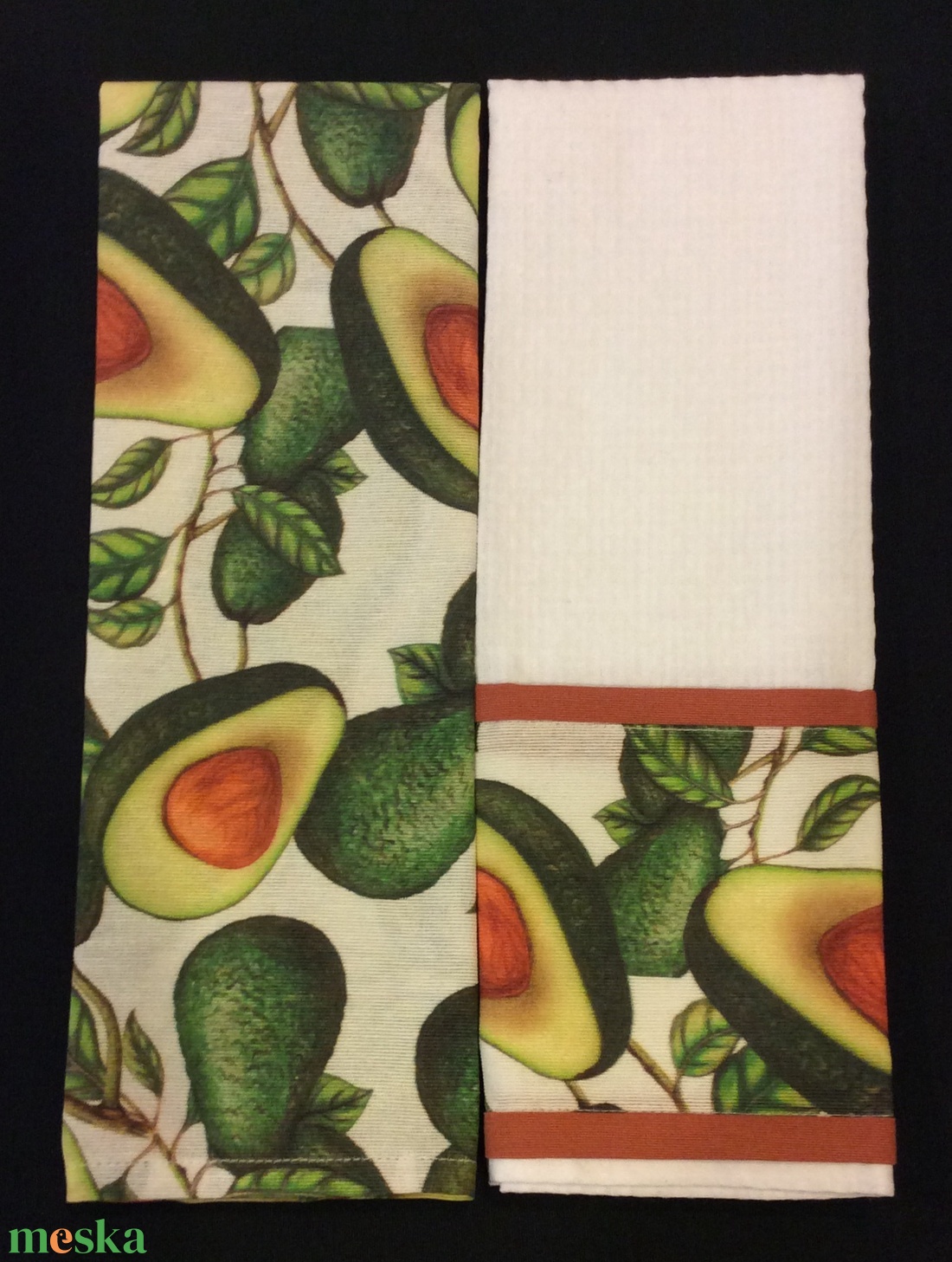 Konyharuha avokado mintával  - otthon & életmód - konyhafelszerelés, tálalás - konyhai textil - konyharuha & törlőkendő - Meska.hu