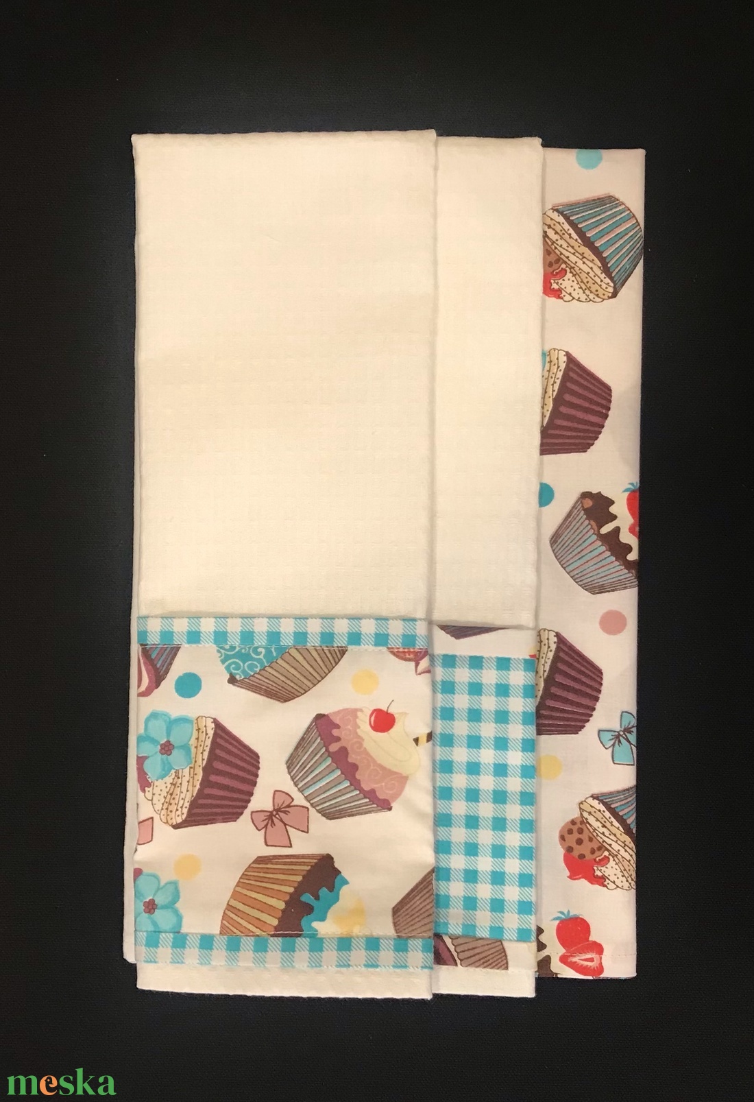 Konyharuha szett muffin mintás - otthon & életmód - konyhafelszerelés, tálalás - konyhai textil - konyharuha & törlőkendő - Meska.hu Konyharuha szett muffin mintás - otthon & életmód - konyhafelszerelés, tálalás - konyhai textil - konyharuha & törlőkendő - Meska.hu