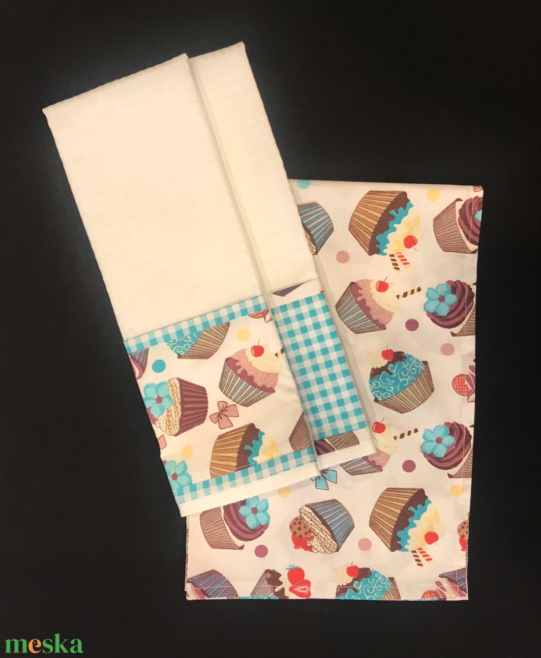 Konyharuha szett muffin mintás - otthon & életmód - konyhafelszerelés, tálalás - konyhai textil - konyharuha & törlőkendő - Meska.hu Konyharuha szett muffin mintás - otthon & életmód - konyhafelszerelés, tálalás - konyhai textil - konyharuha & törlőkendő - Meska.hu
