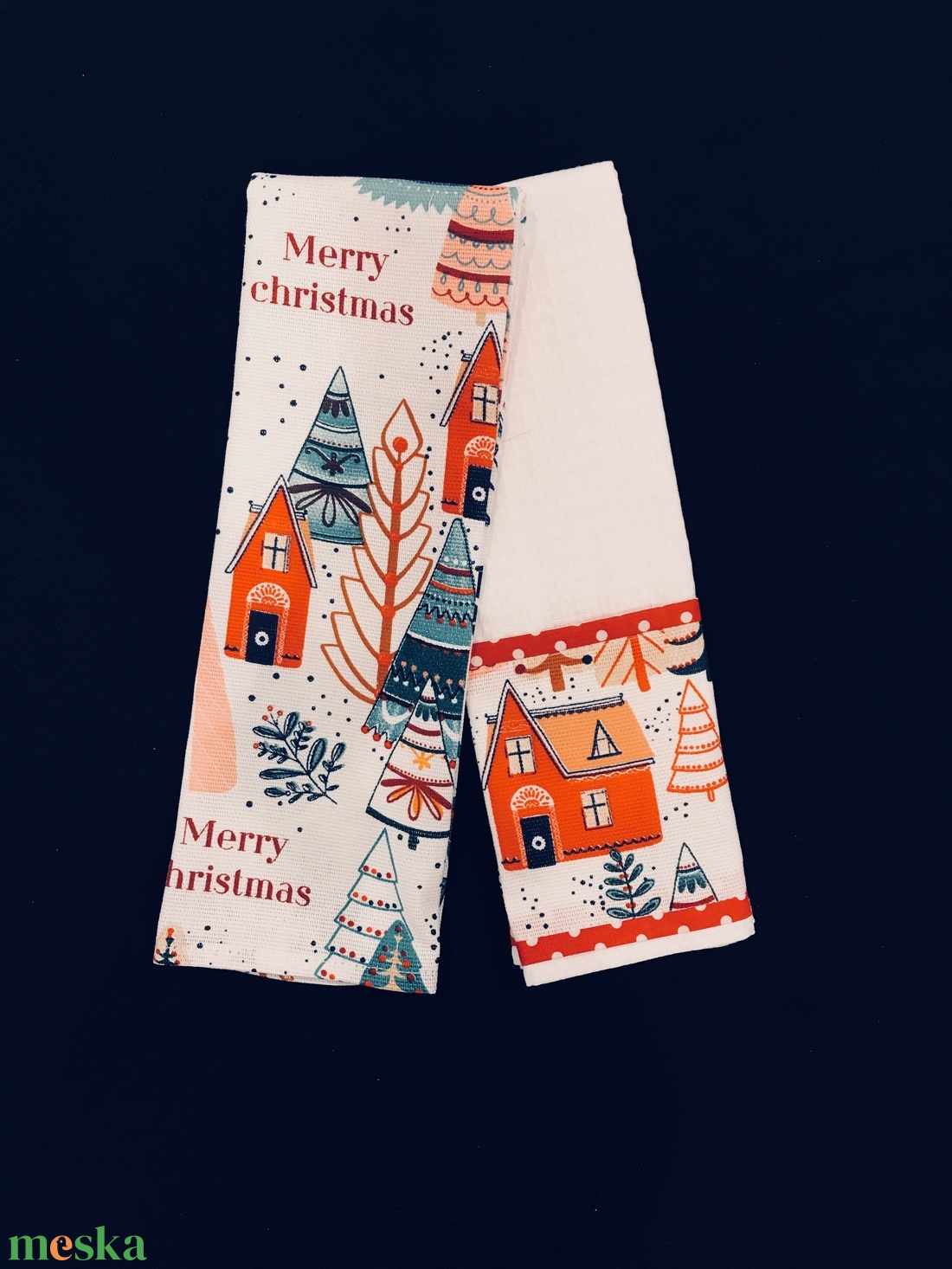 Konyharuha szett karácsonyi mintával  - otthon & életmód - konyhafelszerelés, tálalás - konyhai textil - konyharuha & törlőkendő - Meska.hu