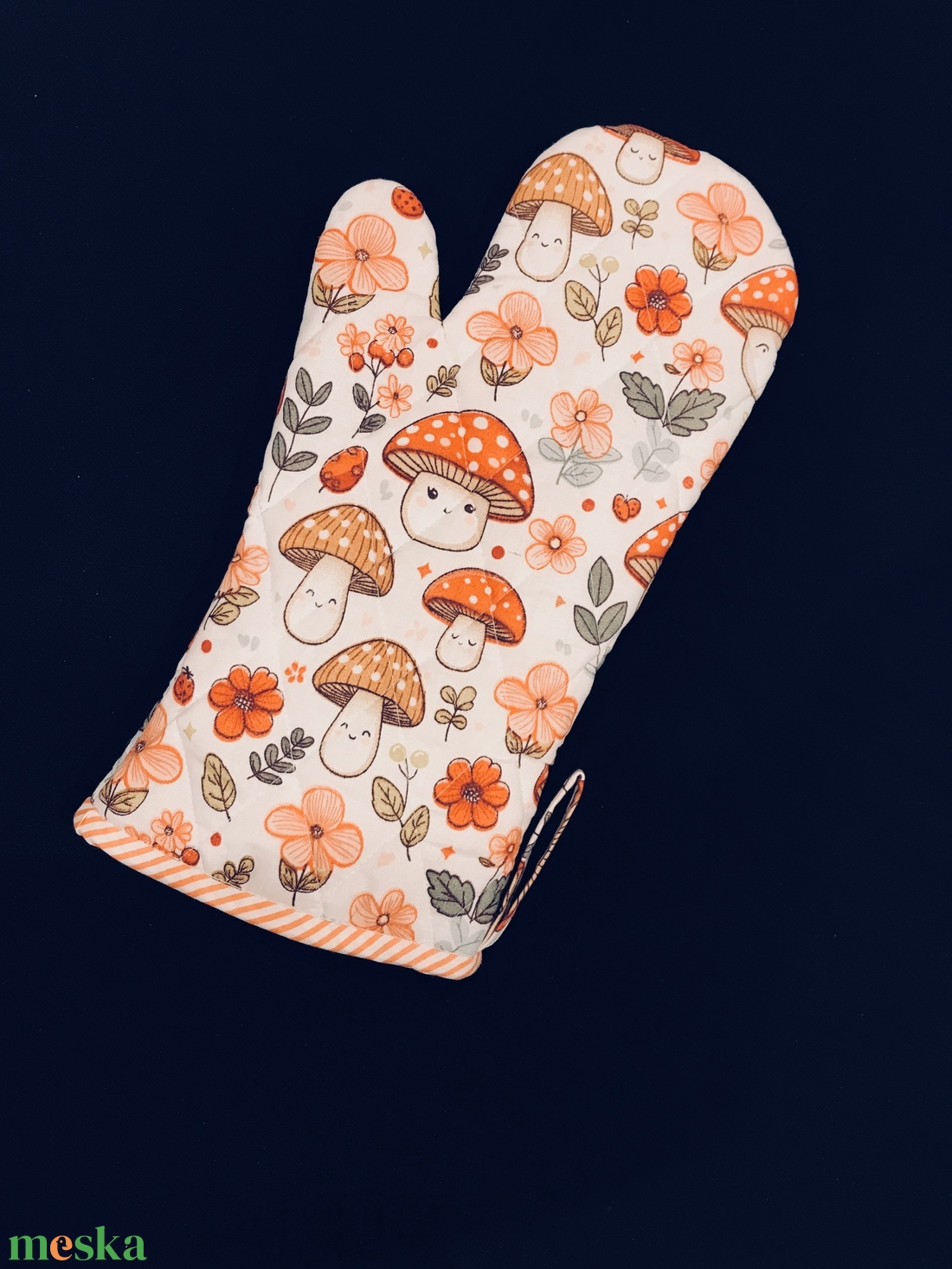 Konyharuha szett vidám gomba  mintával  - otthon & életmód - konyhafelszerelés, tálalás - konyhai textil - konyharuha & törlőkendő - Meska.hu