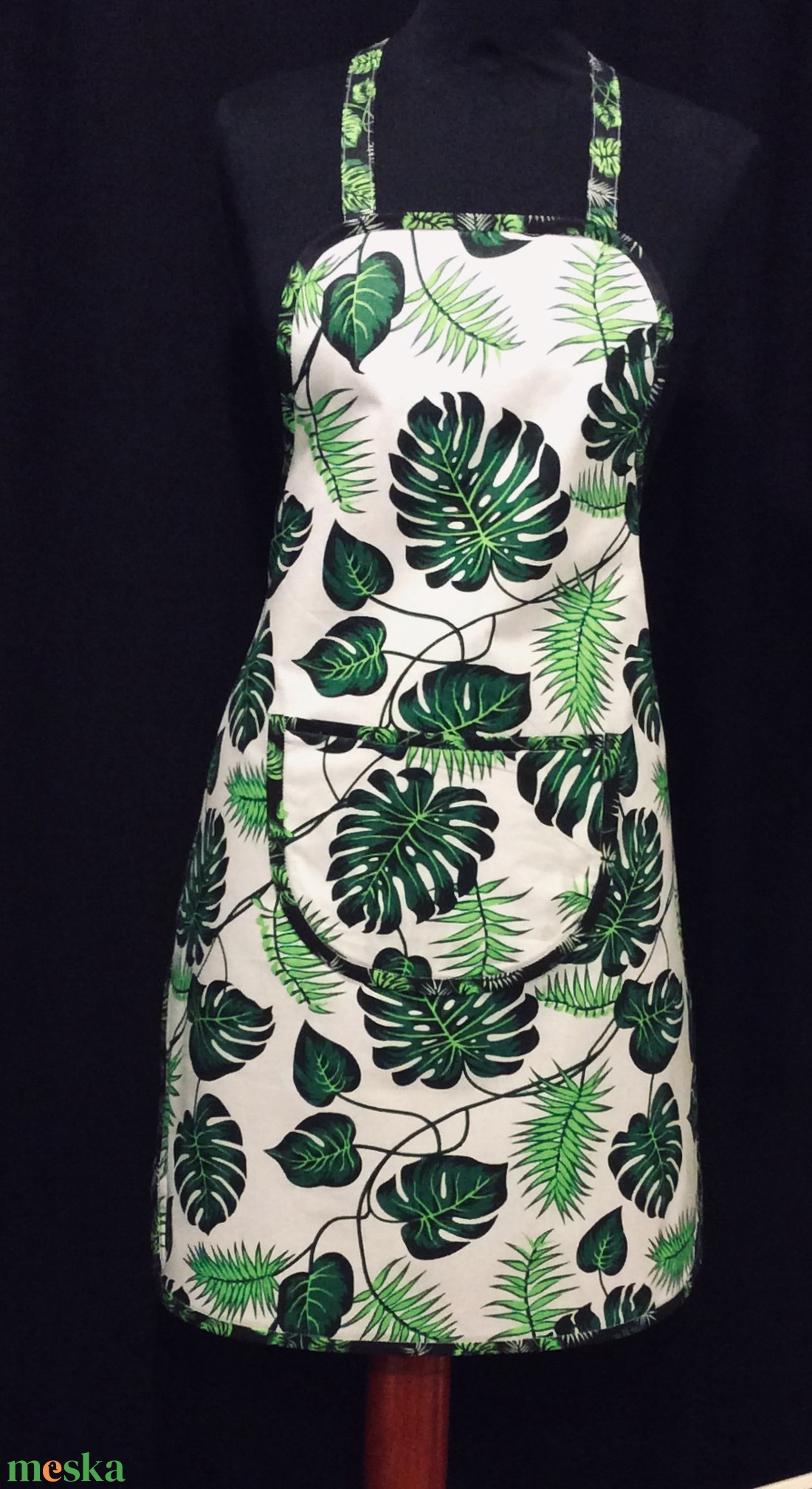 Edényfogó kesztyű  pálmalevél mintás  - otthon & életmód - konyhafelszerelés, tálalás - konyhai textil - edényfogó & edényfedő - Meska.hu