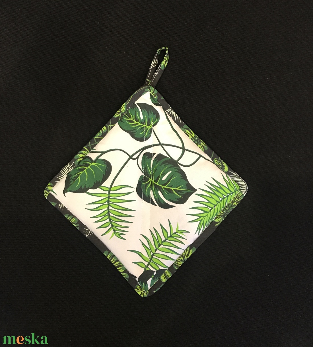 Konyharuha szett pálmalevél mintás - otthon & életmód - konyhafelszerelés, tálalás - konyhai textil - konyharuha & törlőkendő - Meska.hu