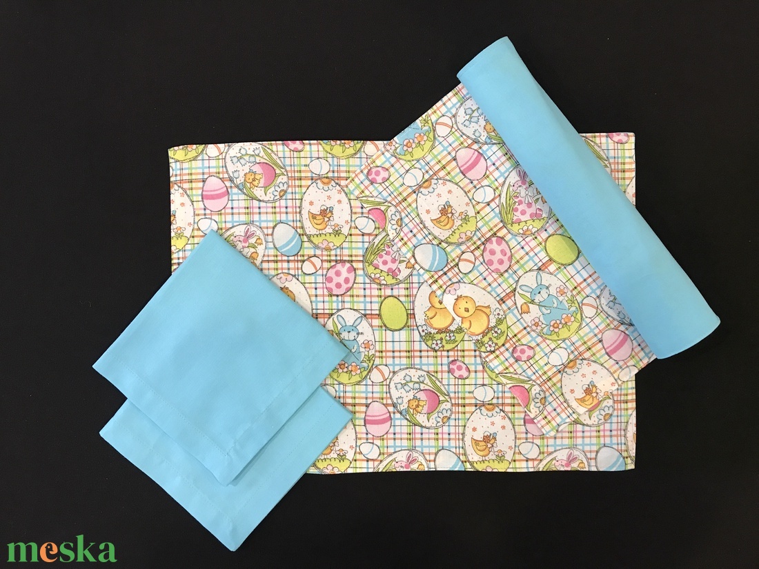 Tányéralátét szett Húsvéti mintával  - otthon & életmód - konyhafelszerelés, tálalás - tálalás - tányér- és poháralátét - Meska.hu