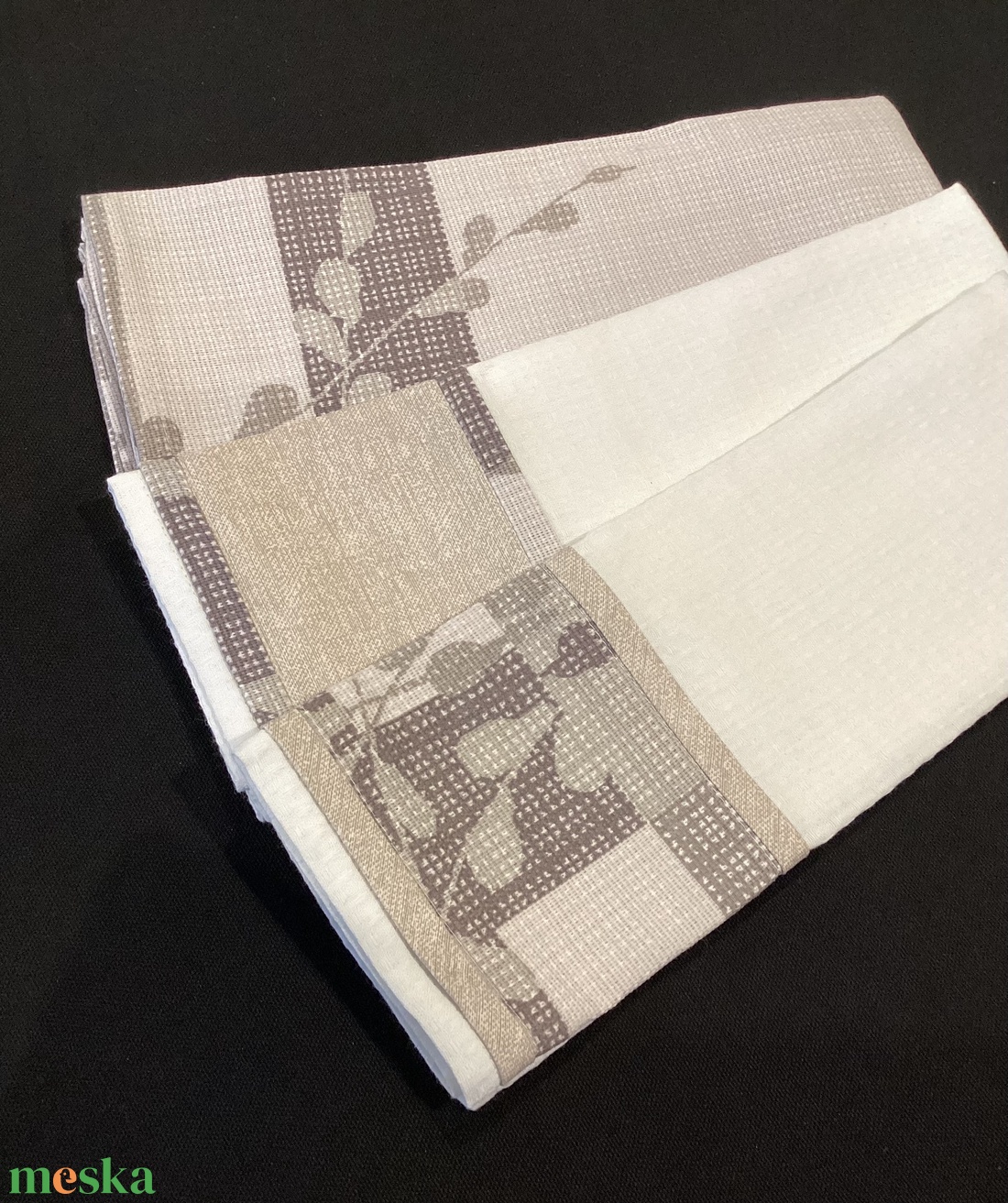 Kötény szett bézs szín világ  - otthon & életmód - konyhafelszerelés, tálalás - konyhai textil - kötény - Meska.hu