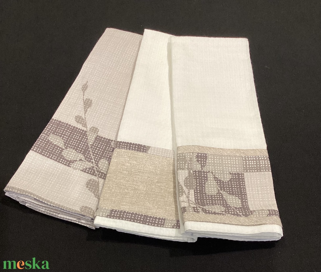 Konyharuha szett bézs szín világú - otthon & életmód - konyhafelszerelés, tálalás - konyhai textil - konyharuha & törlőkendő - Meska.hu