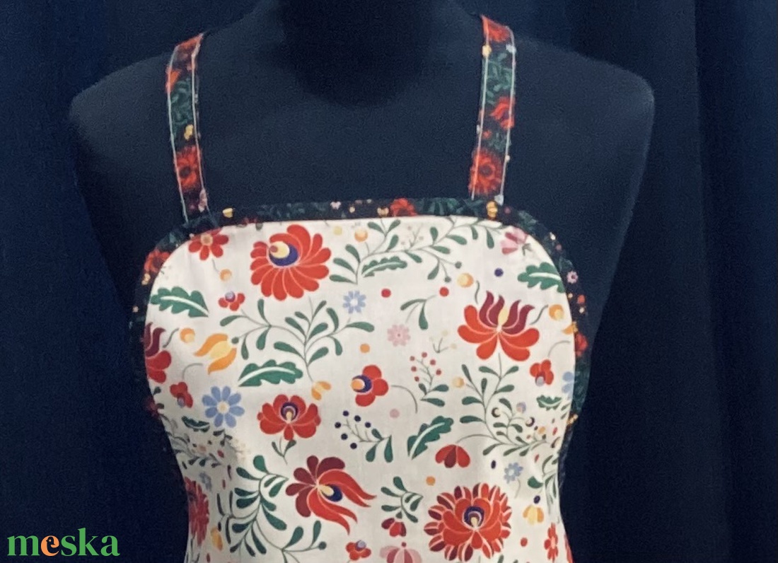 Kötény matyó mintával  - otthon & életmód - konyhafelszerelés, tálalás - konyhai textil - kötény - Meska.hu