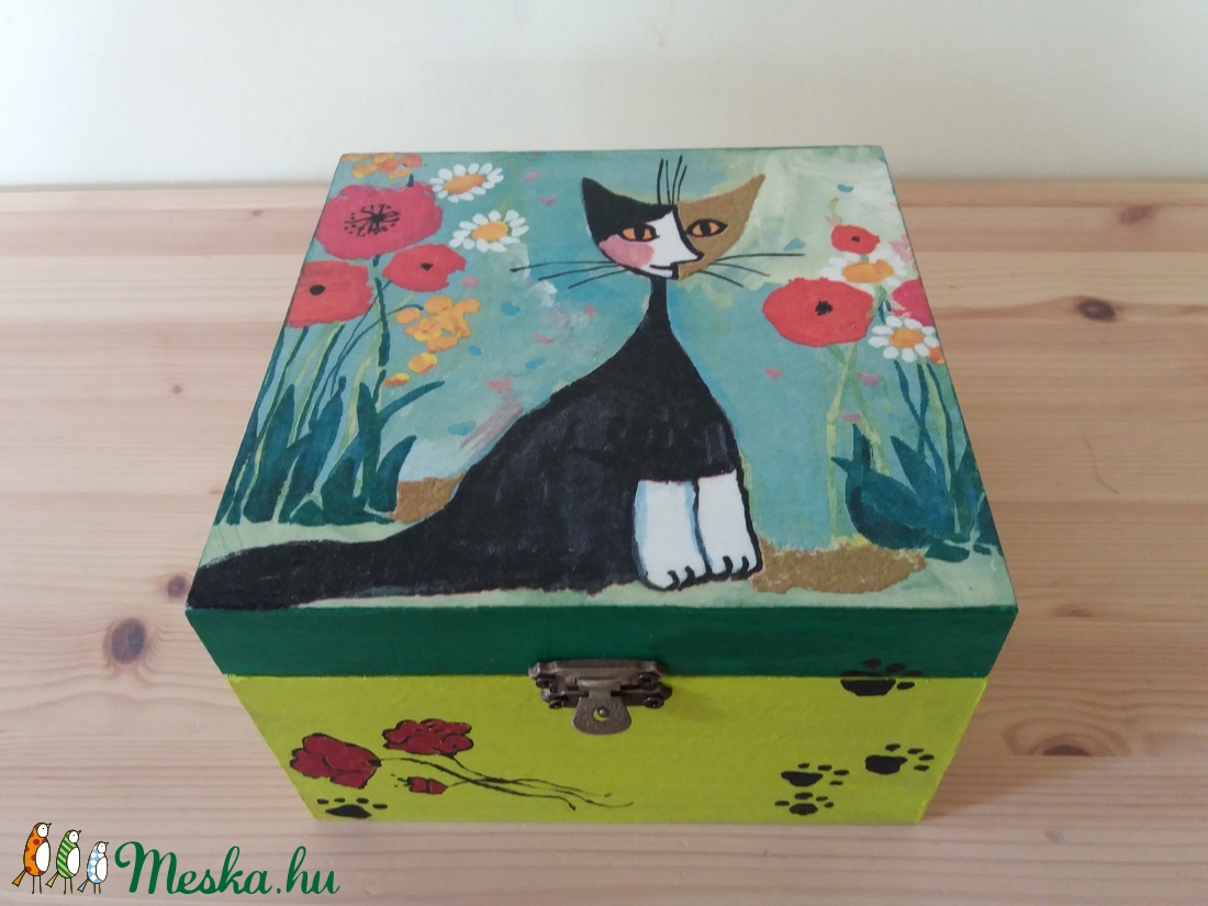 Fekete cica doboz -  - Meska.hu