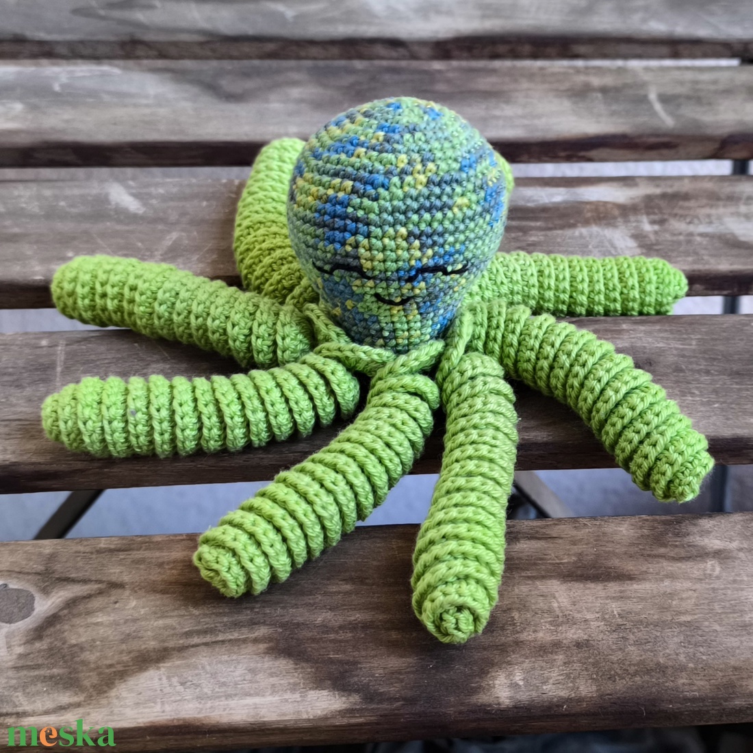 Horgolt polip - játék & sport - plüssállat & játékfigura - polip, medúza - Meska.hu