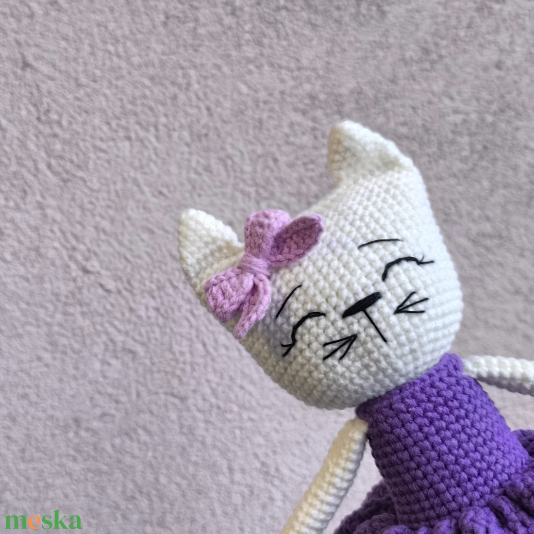 Horgolt cica - játék & sport - plüssállat & játékfigura - cica - Meska.hu