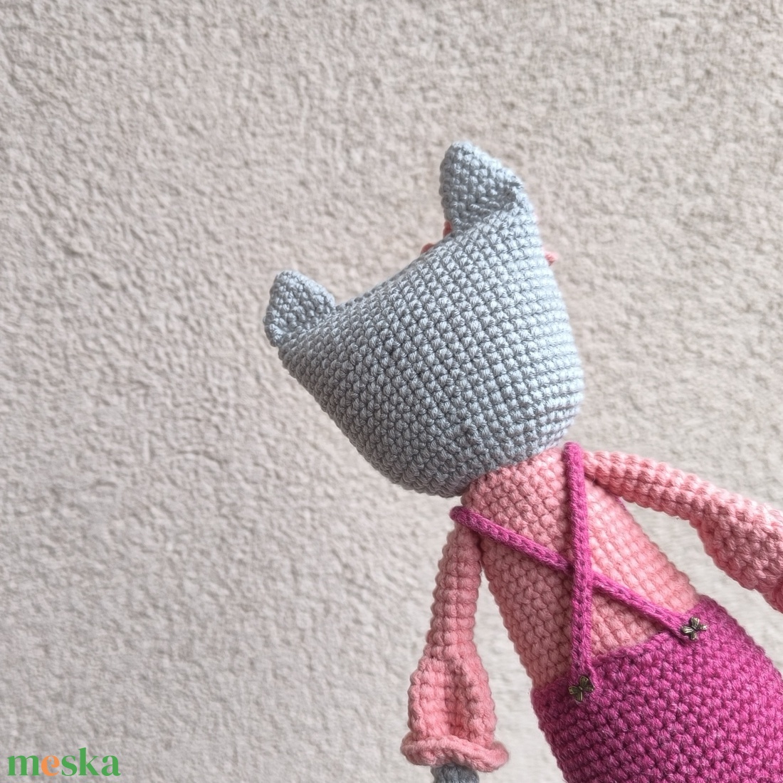 Horgolt cica - játék & sport - plüssállat & játékfigura - cica - Meska.hu