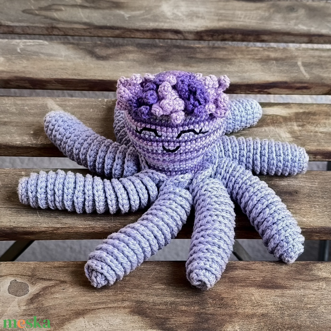 Horgolt polip - játék & sport - plüssállat & játékfigura - polip, medúza - Meska.hu