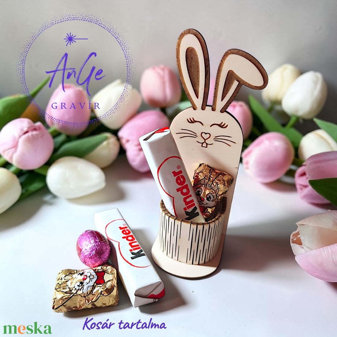 Húsvéti meglepetés kosár - ünnepi díszek, dekorációk - húsvéti díszek és dekorációk - húsvéti tojásfadíszek - Meska.hu