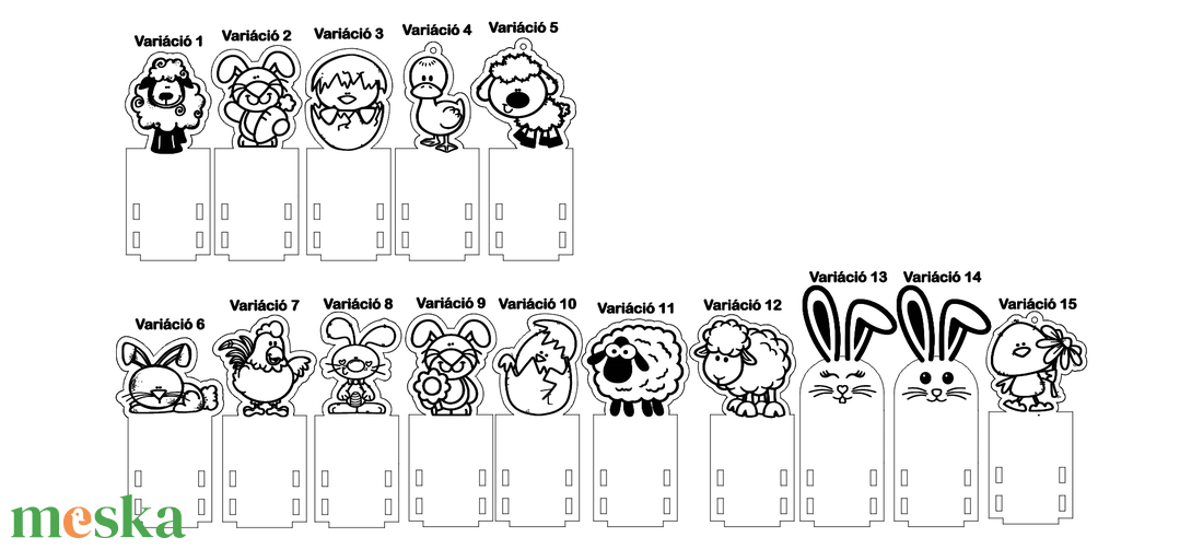 Húsvéti meglepetés kosár - ünnepi díszek, dekorációk - húsvéti díszek és dekorációk - húsvéti tojásfadíszek - Meska.hu