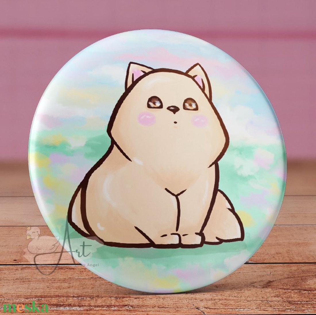 Pasztell kutya kitűző - mágnes - matrica - tükör - cuki - rózsaszín macska - pasztell színek - tavasz - anime - kawaii - ékszer - kitűző és bross - kitűző - Meska.hu Pasztell kutya kitűző - mágnes - matrica - tükör - cuki - rózsaszín macska - pasztell színek - tavasz - anime - kawaii - ékszer - kitűző és bross - kitűző - Meska.hu