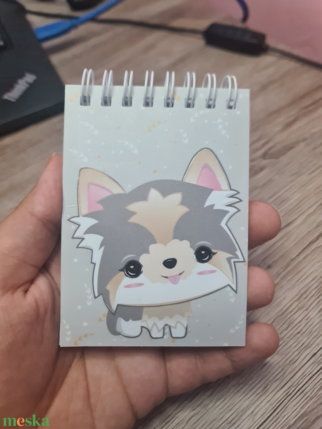 Yorki füzet - cuki notesz - kutya - cuki kutya - jegyzetfüzet - kis füzet - anime - állat - kis kutya - biewer yorki -a6 - otthon & életmód - papír, írószer - jegyzetfüzet & napló - Meska.hu