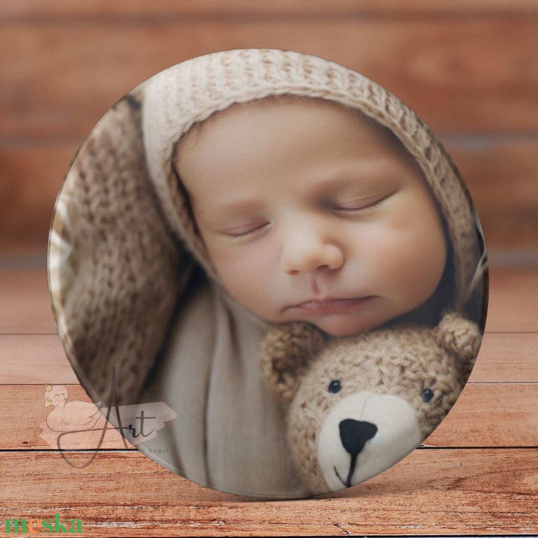 Baba fotó mágnes - babás mágnes - mérföldkő mágnes - szív - kör - egyedi - fényképes - kis baba - cuki - apró ajándék - otthon & életmód - konyhafelszerelés, tálalás - konyhai dekoráció - hűtőmágnes - Meska.hu