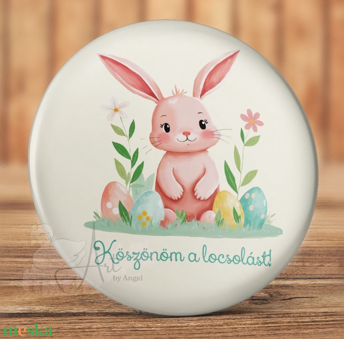 Húsvéti mágnes - húsvéti ajándék - cuki - aranyos - húsvéti nyúl - húsvéti nyuszi - kitűző - matrica - zsebtükör - tojás - otthon & életmód - konyhafelszerelés, tálalás - konyhai dekoráció - hűtőmágnes - Meska.hu