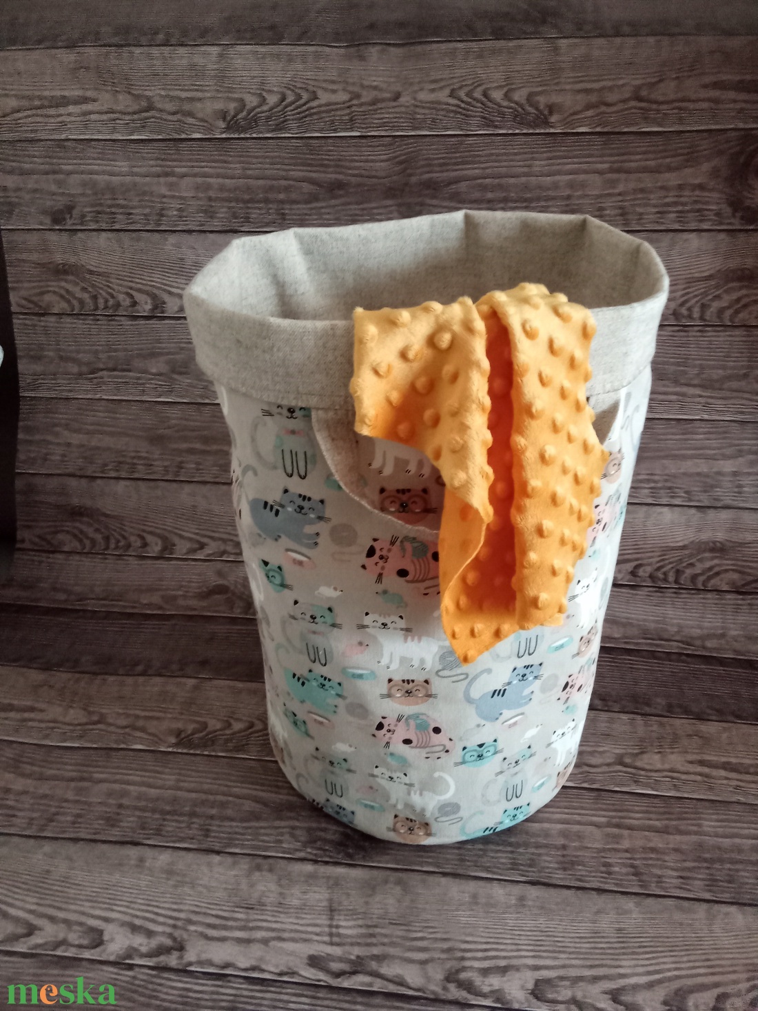 Szennyes ruhatáró kosár / játék tároló - táska & tok - pelenkatáska - pelenkatartó tok - Meska.hu