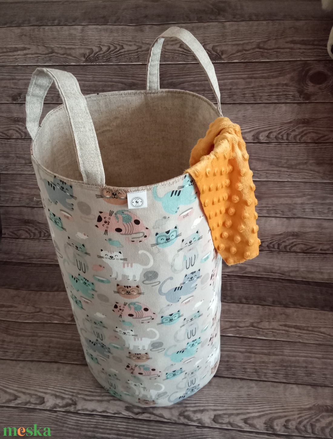 Szennyes ruhatáró kosár / játék tároló - táska & tok - pelenkatáska - pelenkatartó tok - Meska.hu