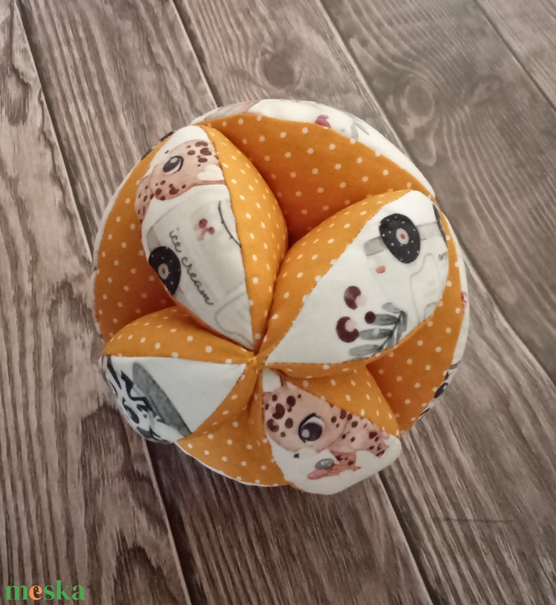 Montessori fejlesztő labda - szétszedhető - játék & sport - 3 éves kor alattiaknak - babalabda - Meska.hu