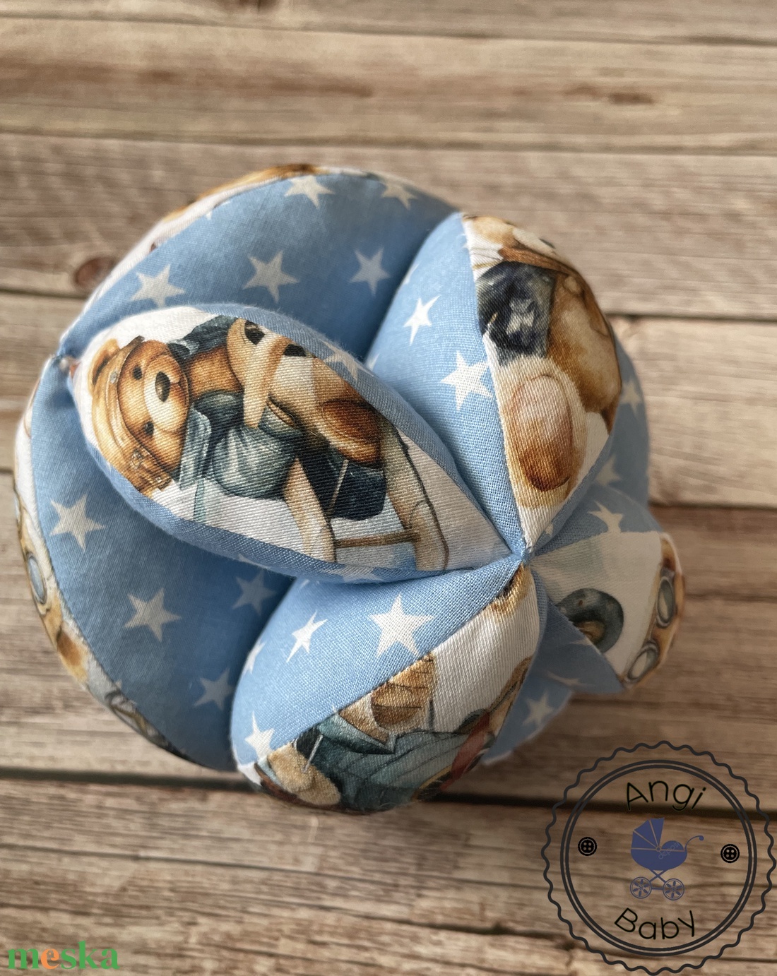 Montessori fejlesztő labda - szétszedhető - játék & sport - 3 éves kor alattiaknak - babalabda - Meska.hu