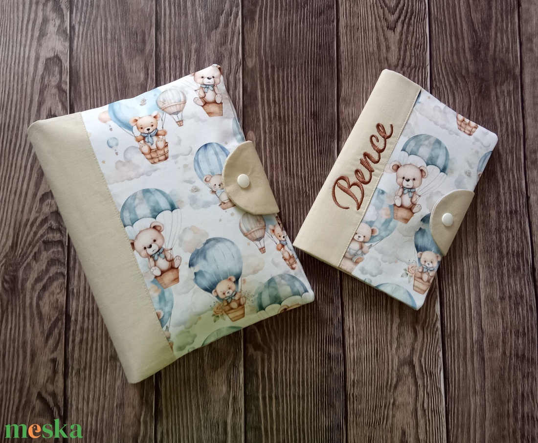 Pelenkatartó táska + egészségügyi kiskönyv borító - játék & sport - babalátogató ajándékcsomag - Meska.hu