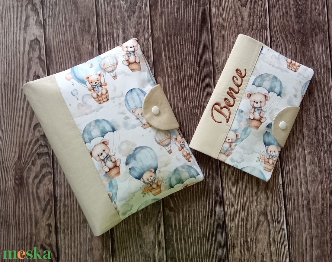 Pelenkatartó táska + egészségügyi kiskönyv borító - játék & sport - babalátogató ajándékcsomag - Meska.hu