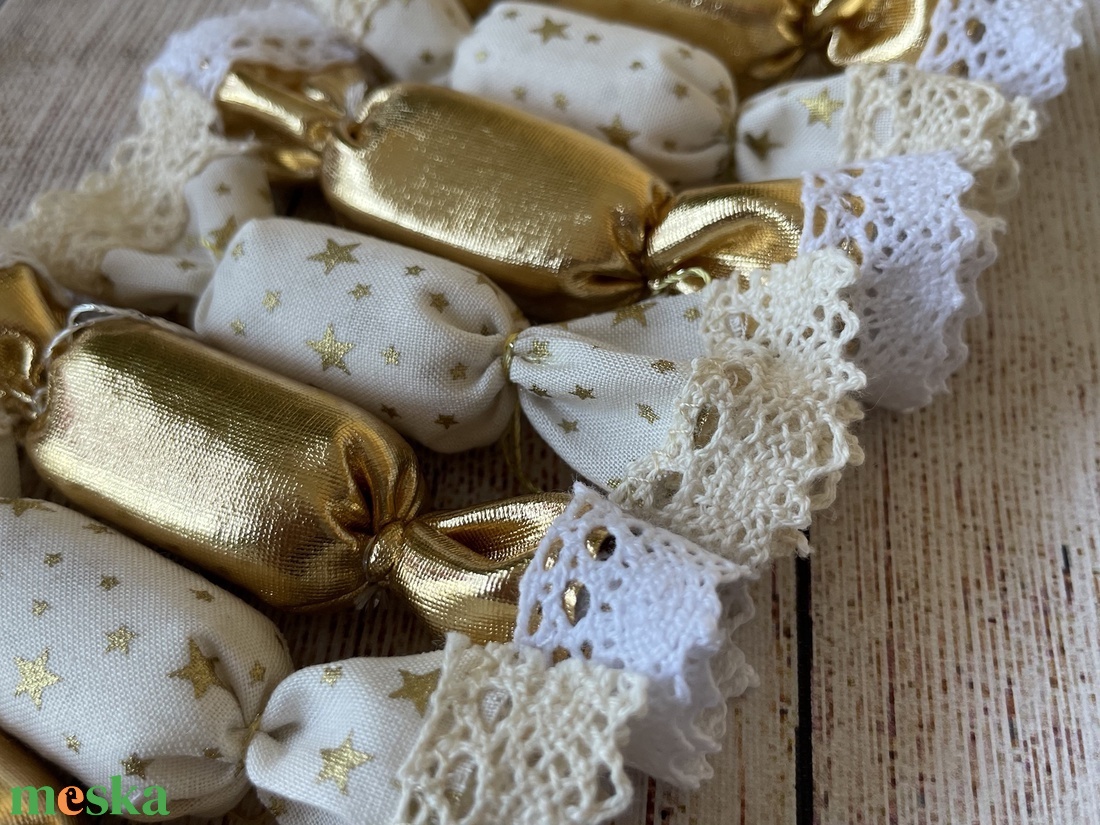 5db-os textil szaloncukor csomag - karácsony - karácsonyi lakásdekoráció - karácsonyi lakásdíszek - Meska.hu