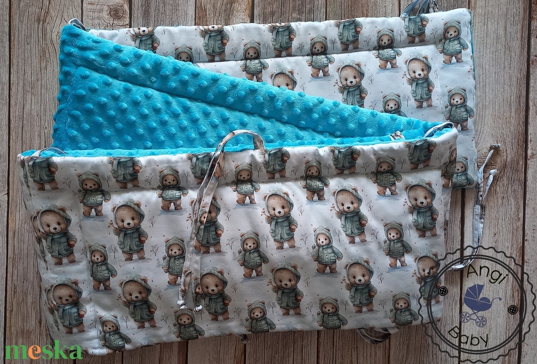 Prémium designer ágyrácsvédő / rácsvédő - baba - mama - baba ágynemű - rácsvédő & baldachin - Meska.hu