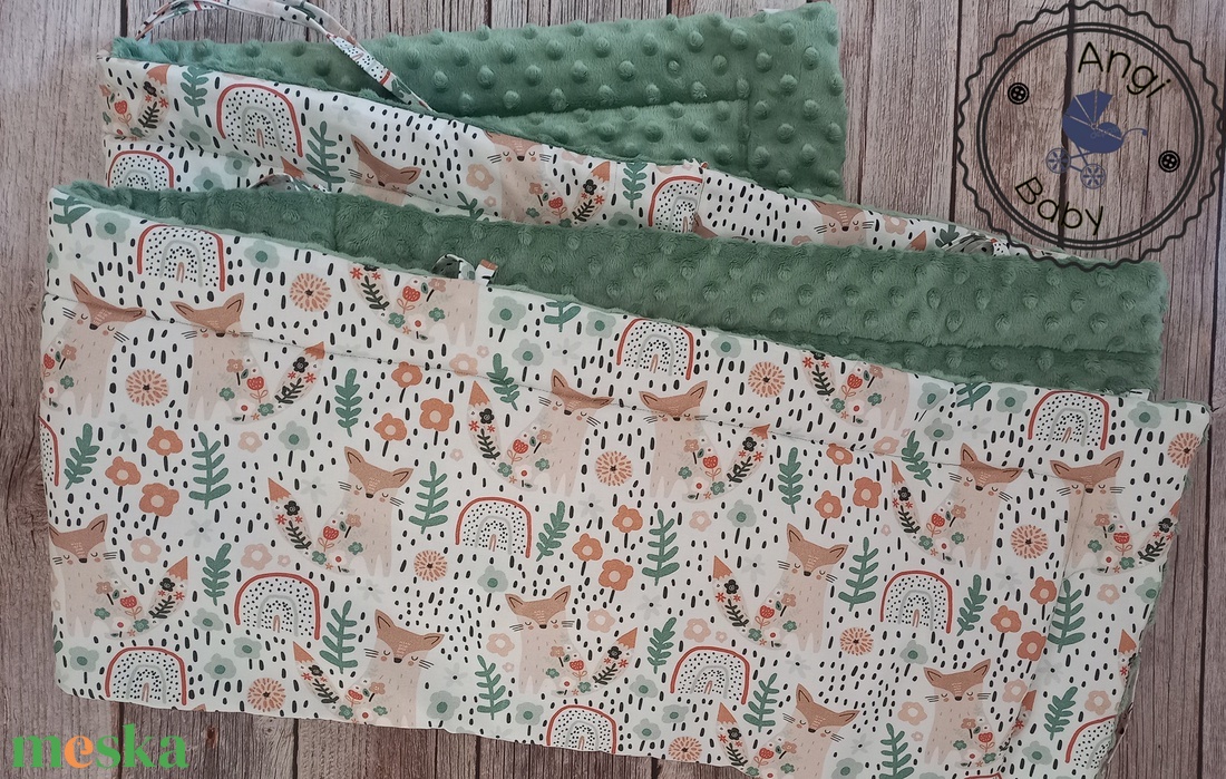 Prémium designer ágyrácsvédő / rácsvédő - baba - mama - baba ágynemű - rácsvédő & baldachin - Meska.hu