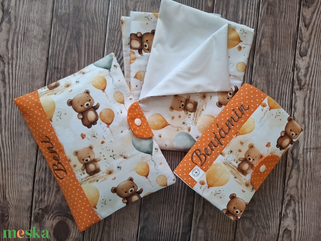 Prémium designer pelenkatartó táska + pelenkázó alátét szett - baba - mama - pelenkázó, babafürdető kellékek - pelenkázó szett - Meska.hu