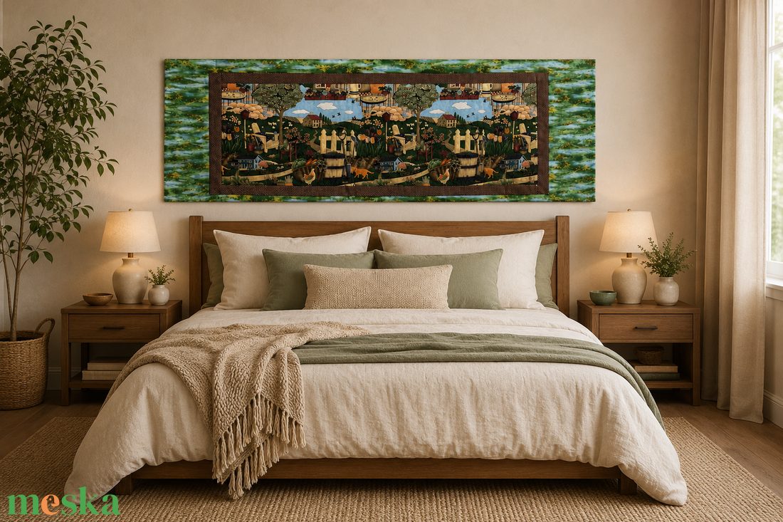 Falvédő - 192 x 64 cm  késztermék - otthon & életmód - lakástextil - falvédő - Meska.hu