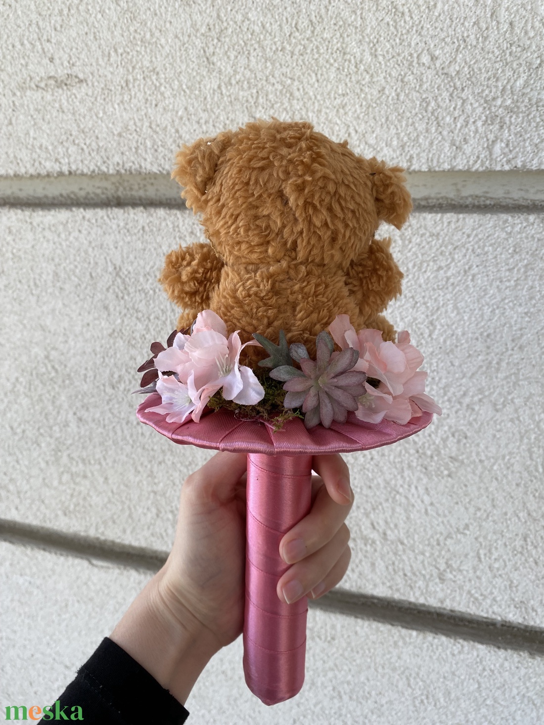 Ballagási maci csokor - otthon & életmód - dekoráció - virágdísz és tartó - csokor & virágdísz - Meska.hu