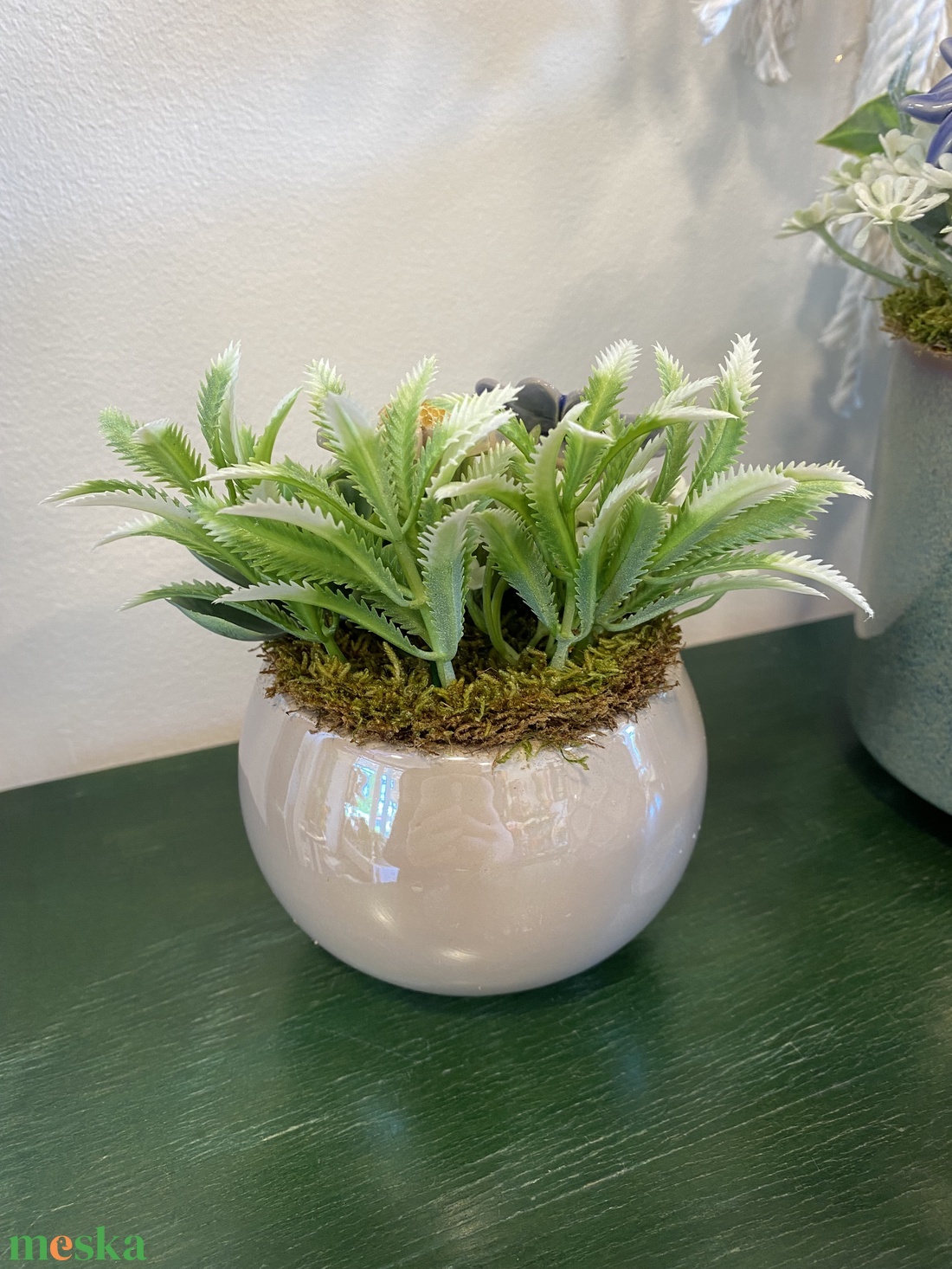 Kerámia virágos dísz  - otthon & életmód - dekoráció - asztal és polc dekoráció - asztaldísz - Meska.hu