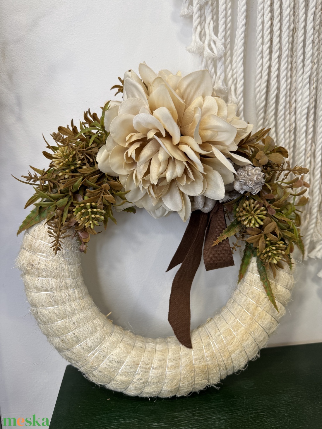 Mindenszenteki koszorú angyalkával természetes, elegáns hangulatban (25 cm) - otthon & életmód - vallás - temetkezési tárgy - Meska.hu Mindenszenteki koszorú angyalkával természetes, elegáns hangulatban (25 cm) - otthon & életmód - vallás - temetkezési tárgy - Meska.hu