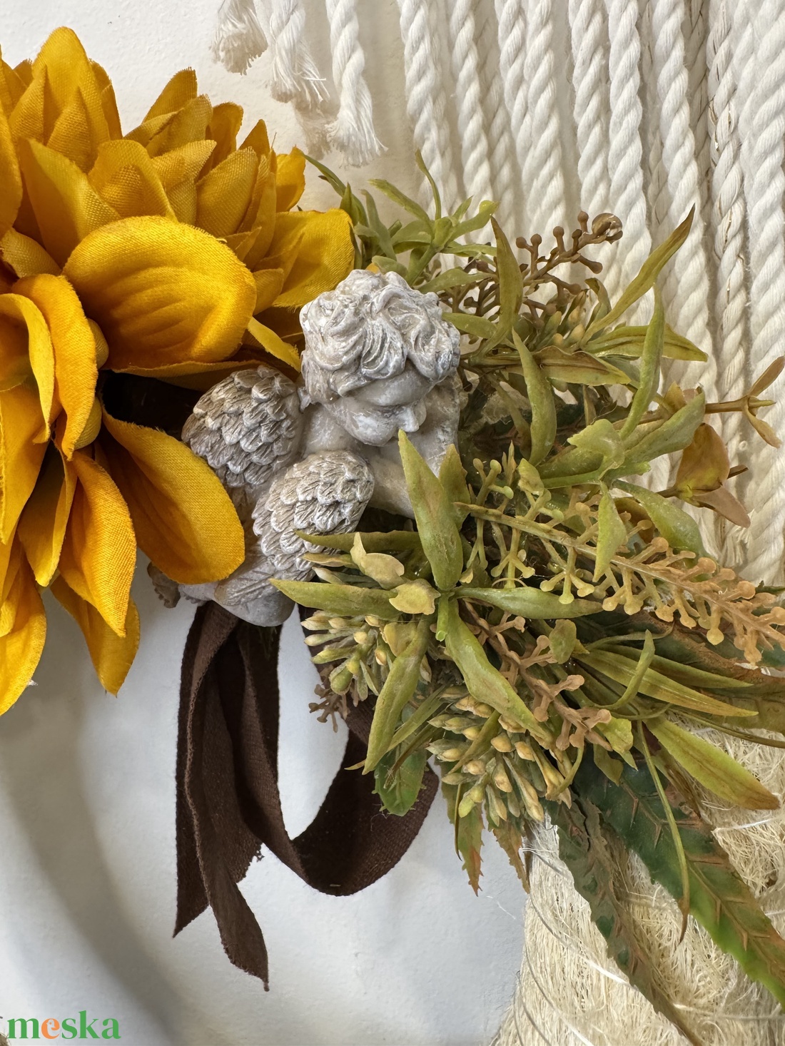 Mindenszenteki koszorú angyalkával természetes, elegáns hangulatban (25 cm) - otthon & életmód - vallás - temetkezési tárgy - Meska.hu Mindenszenteki koszorú angyalkával természetes, elegáns hangulatban (25 cm) - otthon & életmód - vallás - temetkezési tárgy - Meska.hu