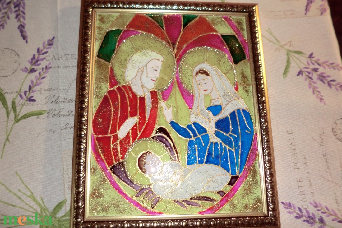 szentkép üvegfestéssel - karácsony - adventi díszek - adventi ablakdekoráció - Meska.hu szentkép üvegfestéssel - karácsony - adventi díszek - adventi ablakdekoráció - Meska.hu