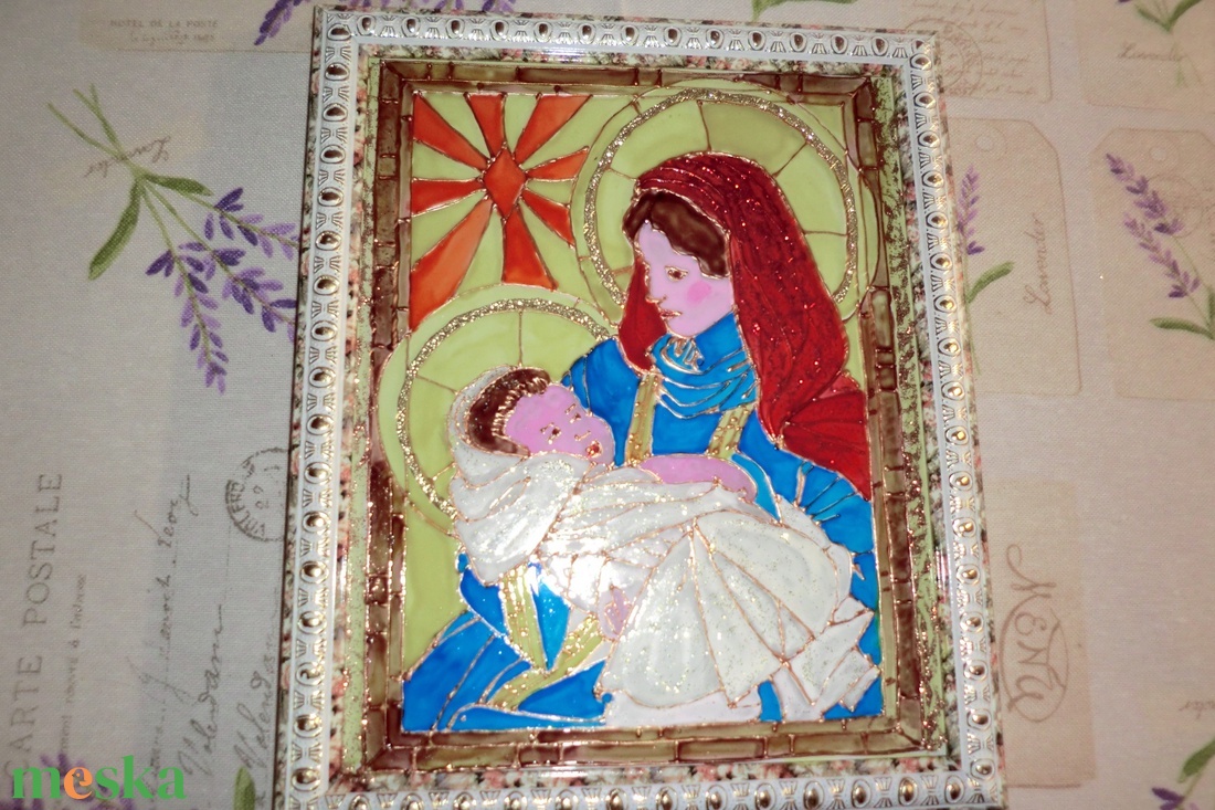 szentkép üvegfestéssel - karácsony - adventi díszek - adventi ablakdekoráció - Meska.hu szentkép üvegfestéssel - karácsony - adventi díszek - adventi ablakdekoráció - Meska.hu