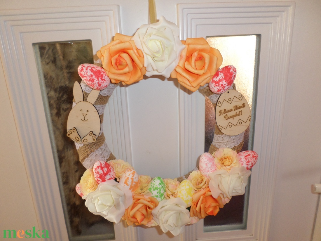 Ajtókopogtató tavaszi  - otthon & életmód - dekoráció - ajtó- és ablak dekoráció - ajtódísz & kopogtató - Meska.hu