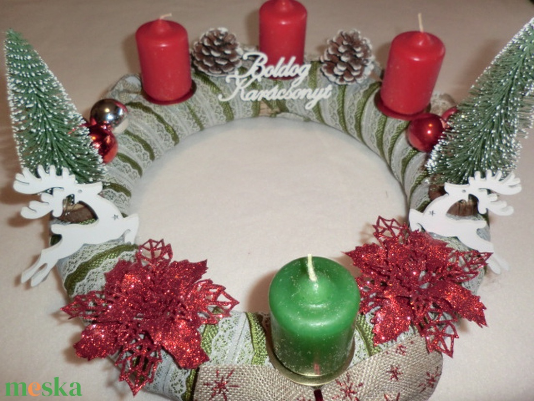Adventi koszorú - karácsony - adventi díszek - adventi koszorú - Meska.hu Adventi koszorú - karácsony - adventi díszek - adventi koszorú - Meska.hu