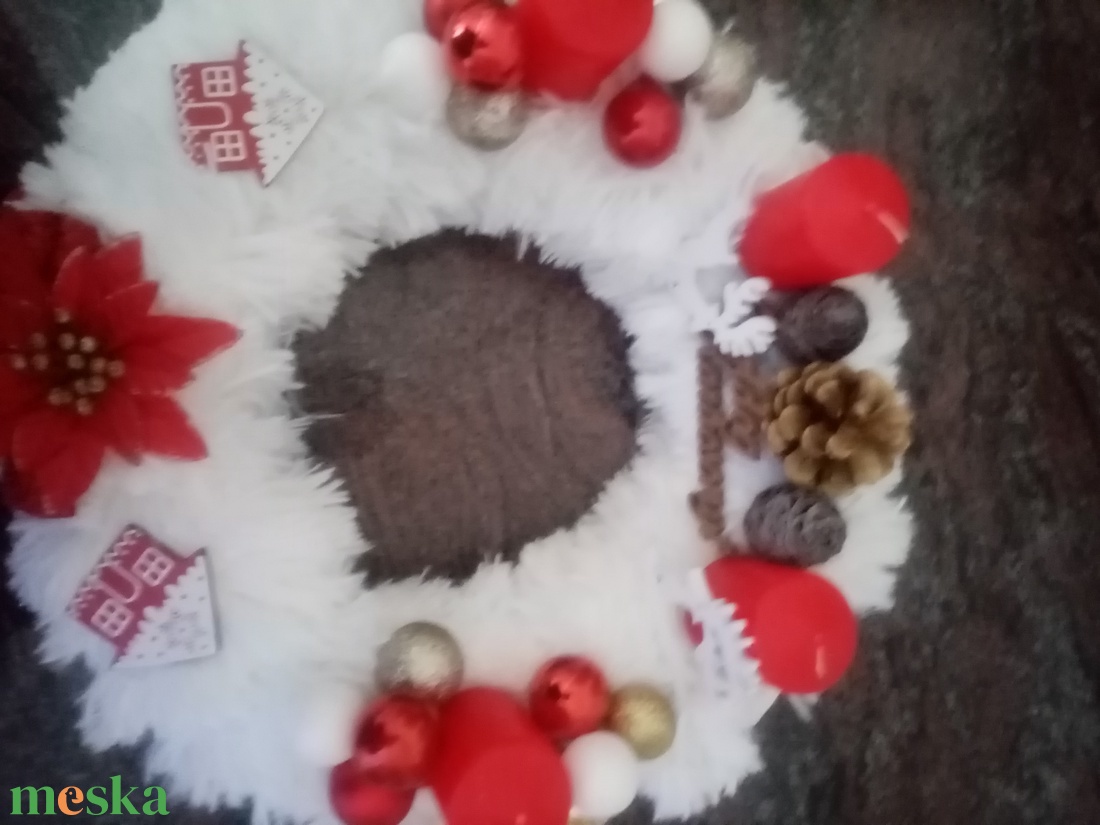Adventi koszorú  - karácsony - adventi díszek - adventi asztaldísz - Meska.hu