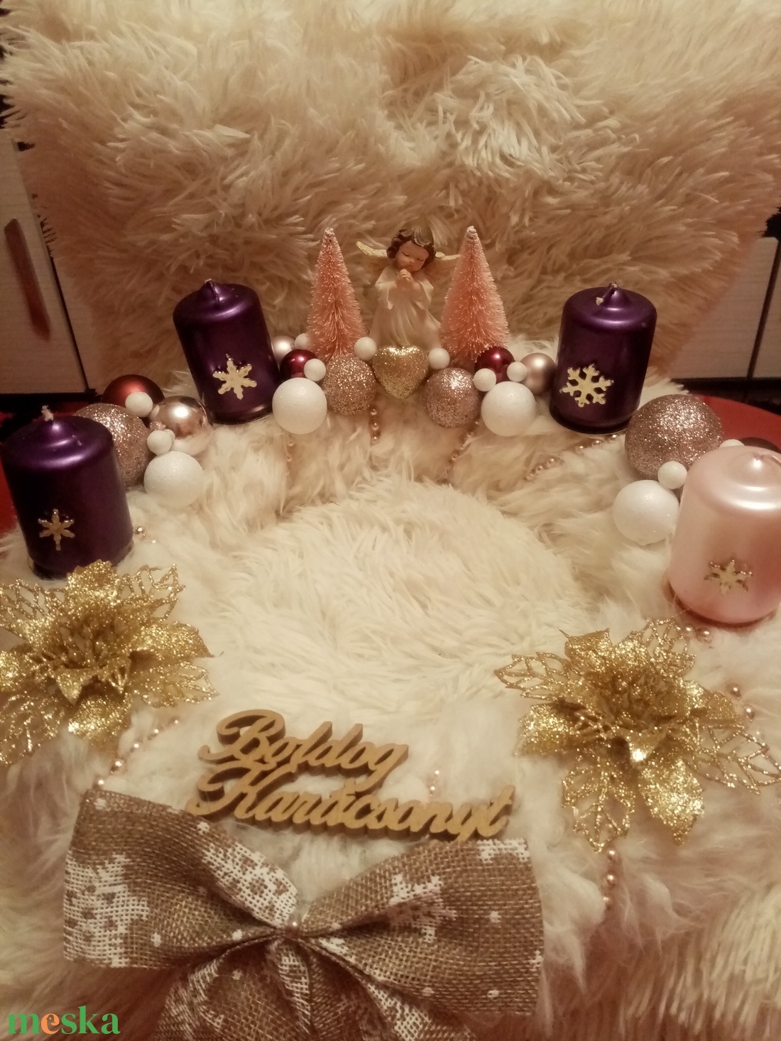 Angyalkás adventi koszorú - karácsony - adventi díszek - adventi koszorú - Meska.hu Angyalkás adventi koszorú - karácsony - adventi díszek - adventi koszorú - Meska.hu